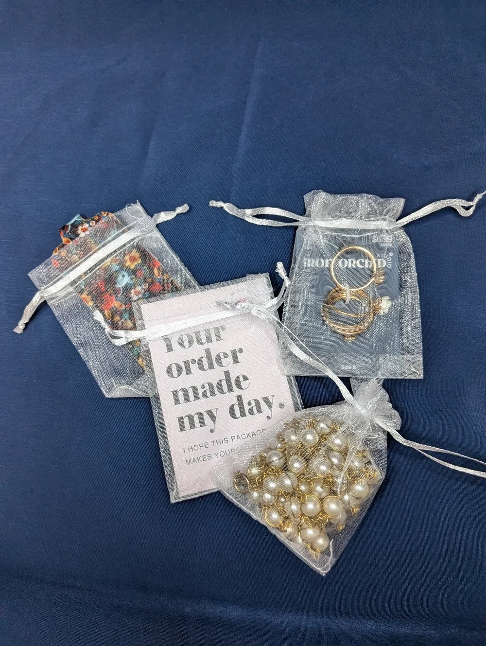 10 Pack White Organza Gift Bags 2.5” x 3.5” - Seller Supplies